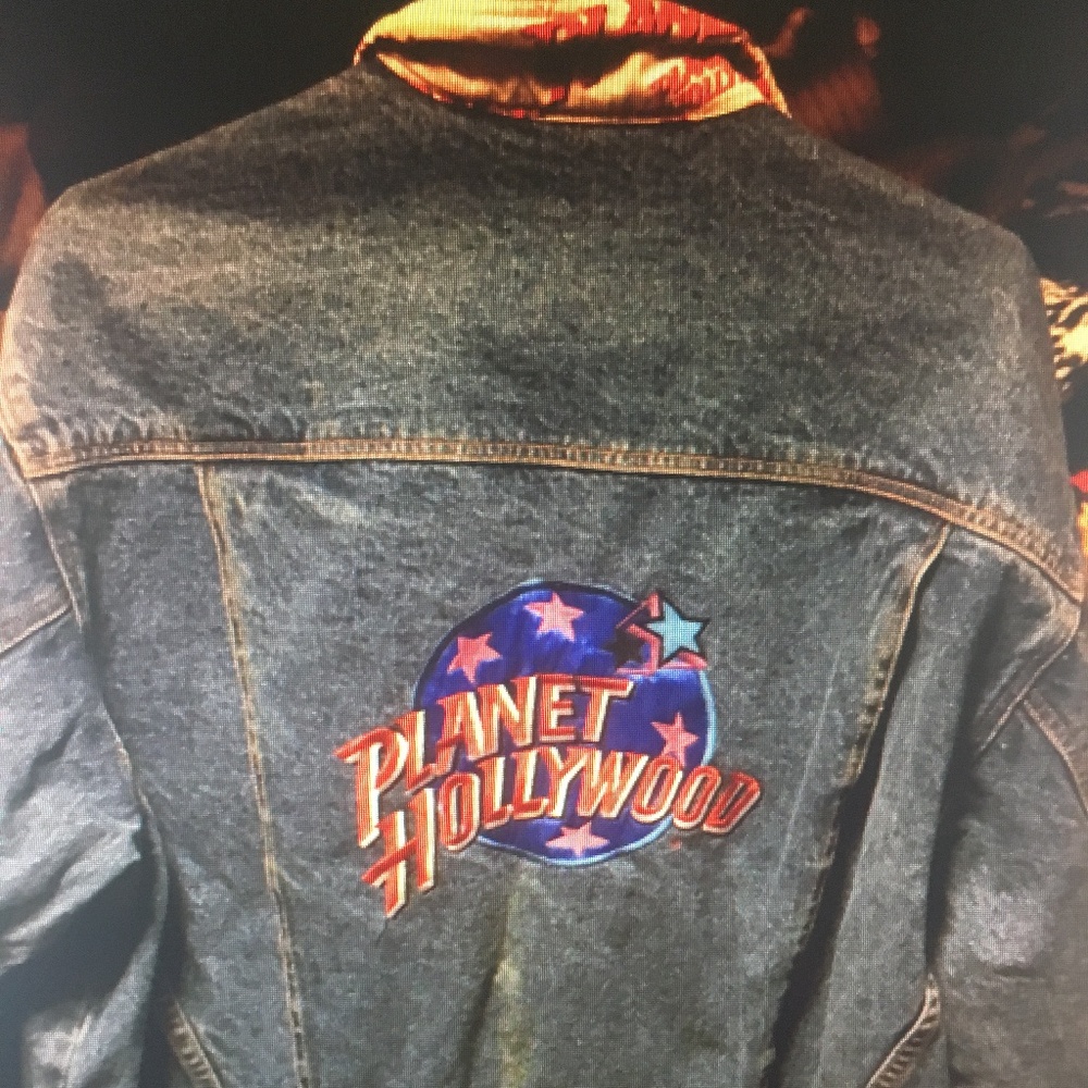 Planet Hollywood Denim Jean Jacket Size Large